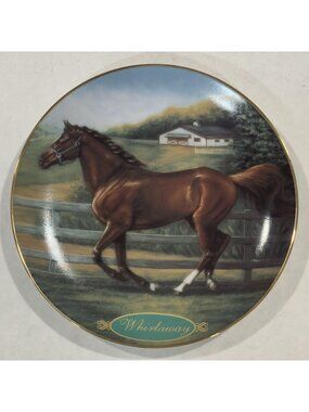 Vtg Whirlaway Champion Thoroughbreds Limited Edition Collector Plate 1997 8-inch
